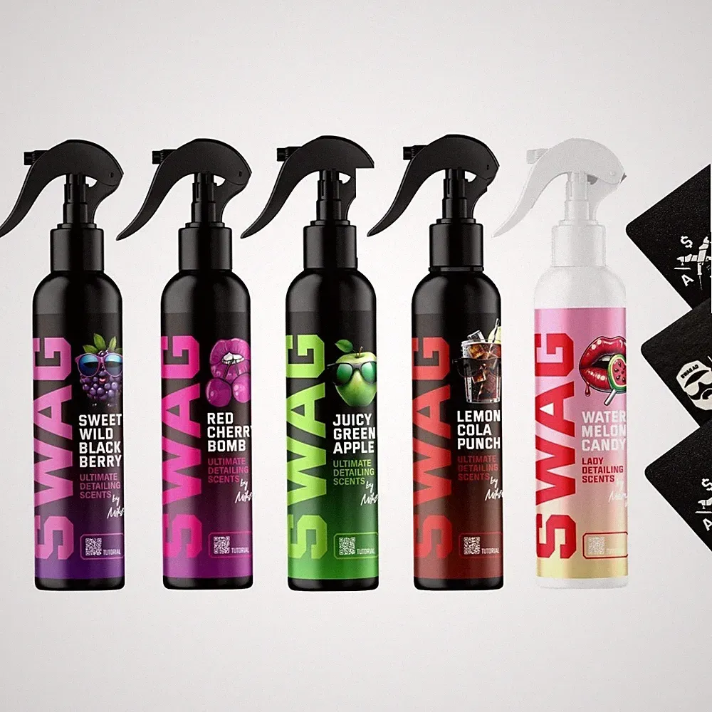 Autoduft-Set Lufterfrischer Innenraumduft Auto Duft Spray Duftspray 5x 150ml