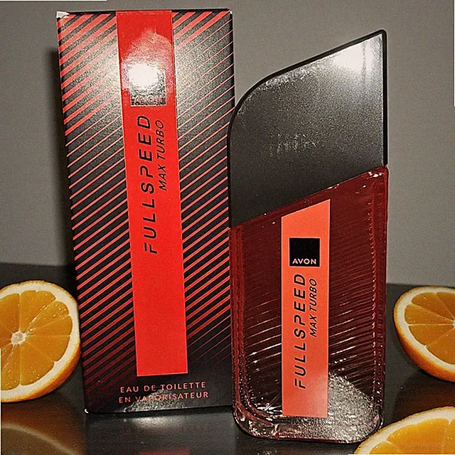 Avon FULL SPEED Max Turbo Toilette Spray Herren Parfum Leder Citrus Apfel frisch
