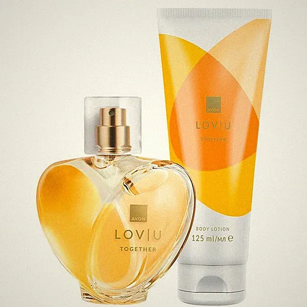 Avon LOV U Together Set Eau de Parfum Spray + Körperlotion