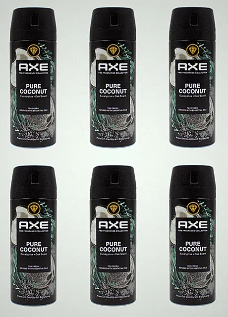 Axe Deospray Pure Coconut Deodorant Bodyspray , 6x150ml EAN8720181297700