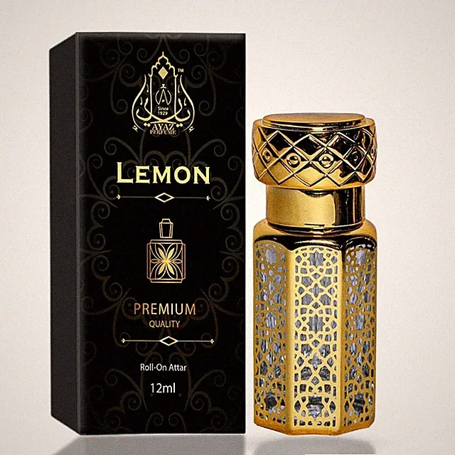Ayaz Lemon Attar Roll On Long Lasting Scent 12ml