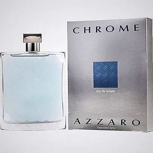 AZZARO CHROME 200ML EAU DE TOILETTE SPRAY NAGELNEU & VERSIEGELT