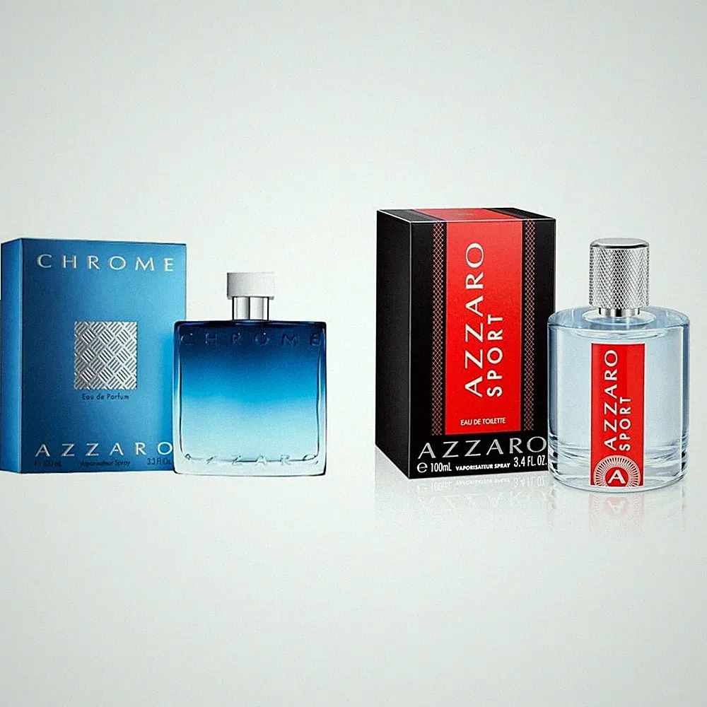 Azzaro Chrome Sport Parfüm Set Herren Männer EDP EDT Eau de Parfum Duft 2x 100ml