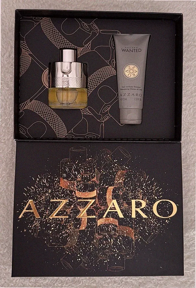 Azzaro Wanted Geschenkset – EdT 50ml + 75ml Hair & Body Shampoo – NEU OVP