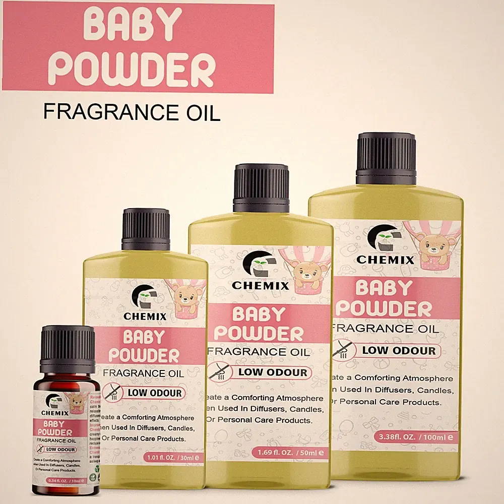 Babypuder Duftöl - leichter & frischer Duft für den persönlichen Gebrauch & Schilf Diffuser