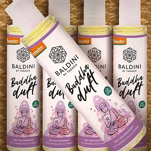 Baldini Bio-Raumspray BUDDHADUFT Demeter BIO Duft Natur Benzoe Sandelholz Tonka
