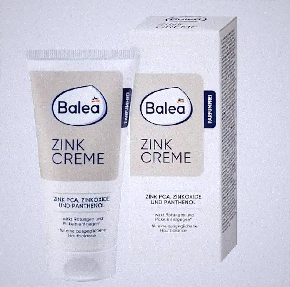 Balea Zinkcreme 50 ml für unreine Haut Zinkoxid Panthenol Vegan Anti-Pickel Neu