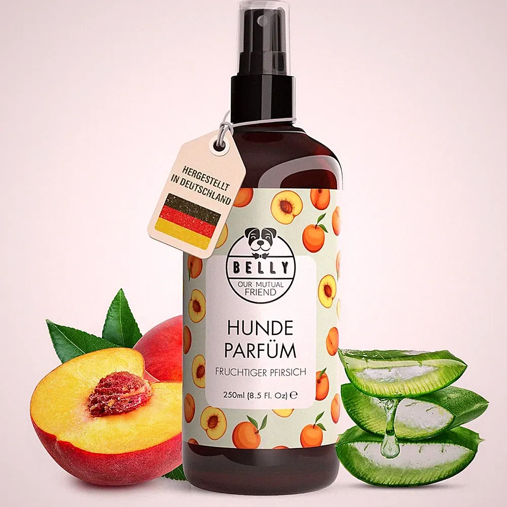 Belly® Hundeparfüm – Duftspray für Hunde & Welpen – Parfüm für Hunde mit fru