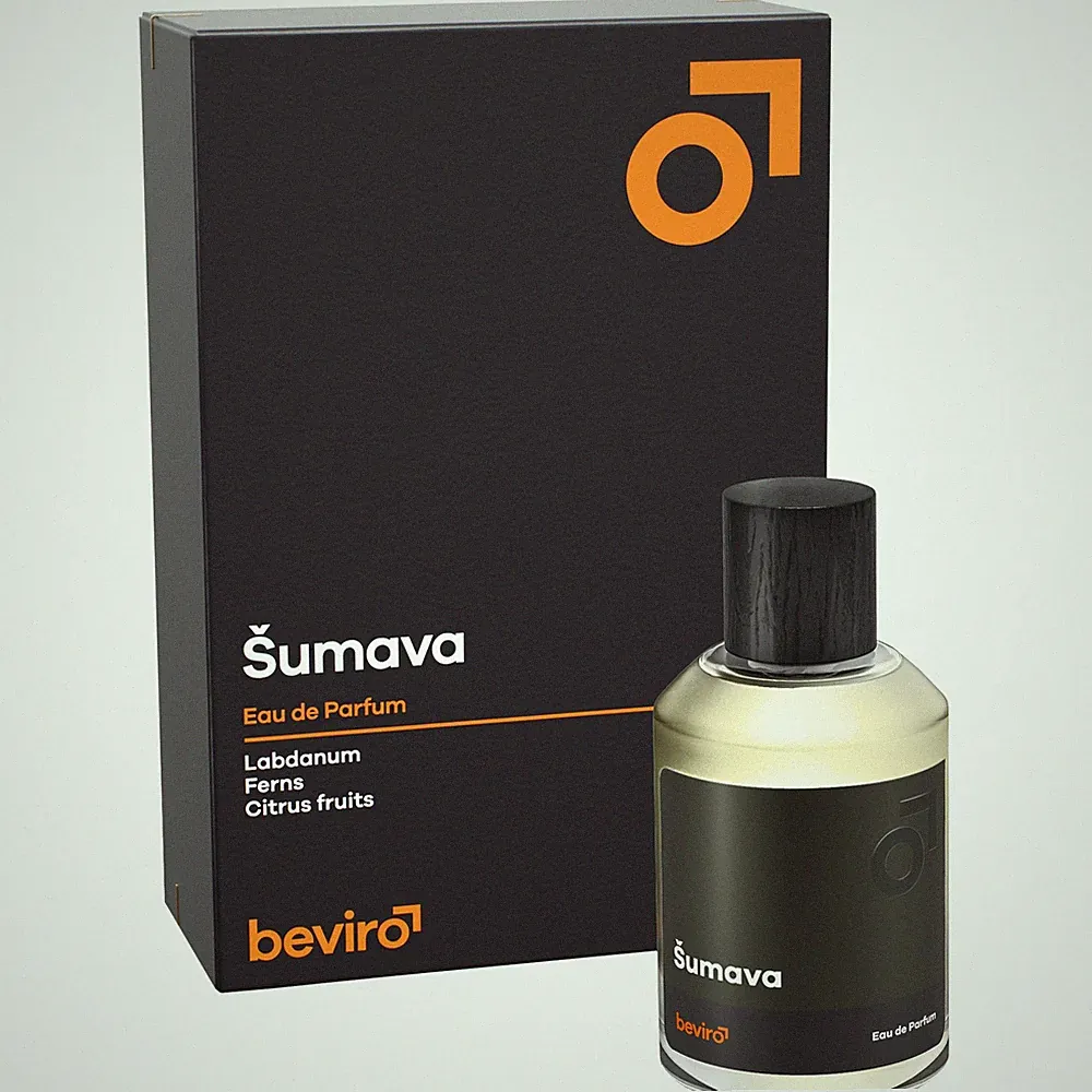 Beviro Šumava Eau de Parfum 50ml Herren Parfüm holzig-moschus, Naturflakon