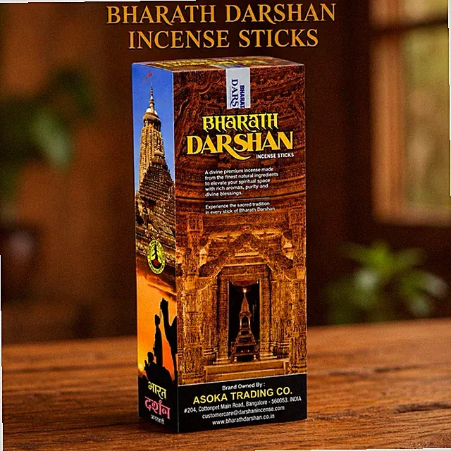 Bharath Darshan handgerollte Masala Räucherstäbchen AGARBATTI Duft 120 Stäbchen