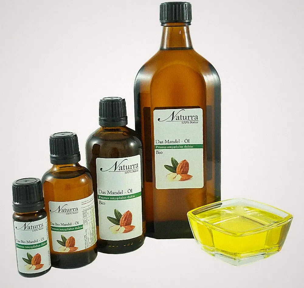 BIO Mandelöl unraffiniert kaltgepresst nativ 50ml Naturra Premium Naturkosmetik