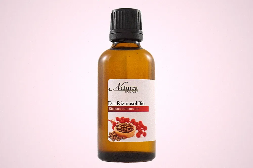 Bio Rizinusöl nativ kaltgepresst unraffiniert 50ml Glas Premium Naturkosmetik
