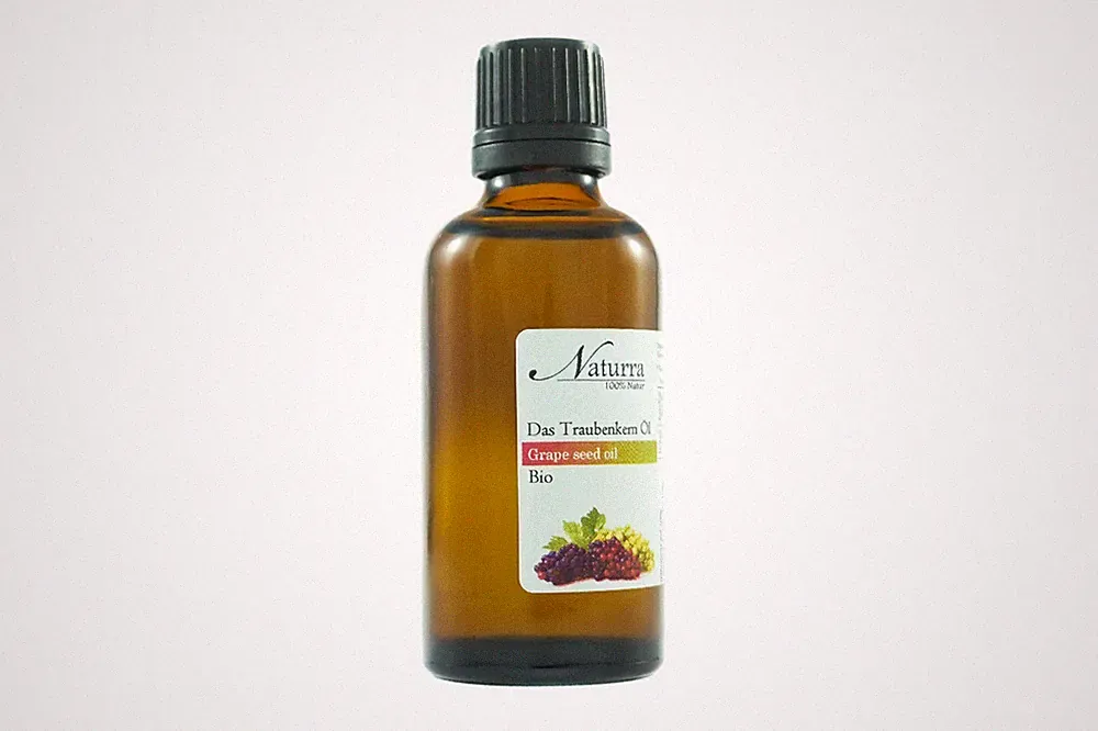 BIO Traubenkernöl kaltgepresst unraffiniert nativ 50ml Glas Premium Kosmetik