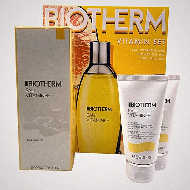 Biotherm EdT Eau Vitaminée Kit 00ml Vape + Duschgel 50ml + Körpermilch 50ml
