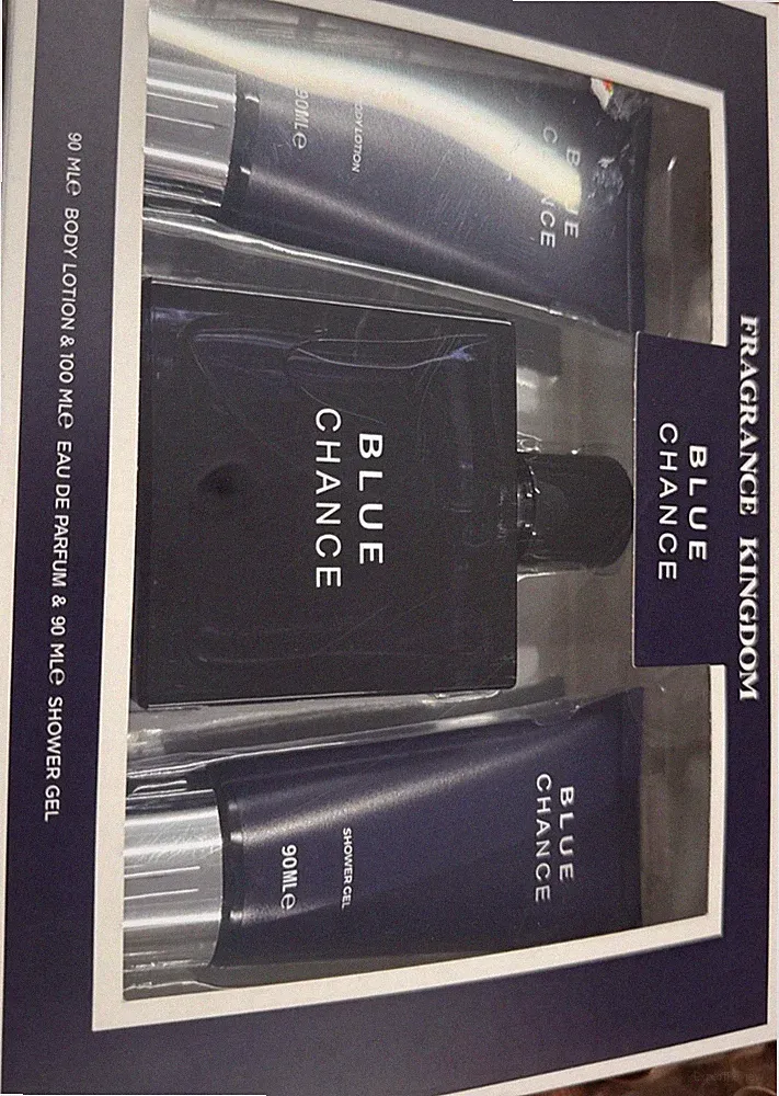 Blue Chance Parfum Bodylotion Duschgel und Eau De Parfum