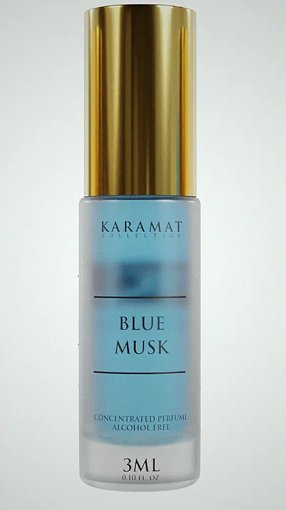 Blue Musk Pures Parfümöl Alkoholfrei | 3ml Roll-On extrait frisch-holzig Moschus