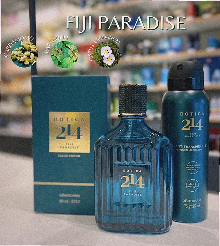Boticário Botica 214 Fiji Paradise Eau de Parfum 90 + Desodorante Aerosol 125 ml