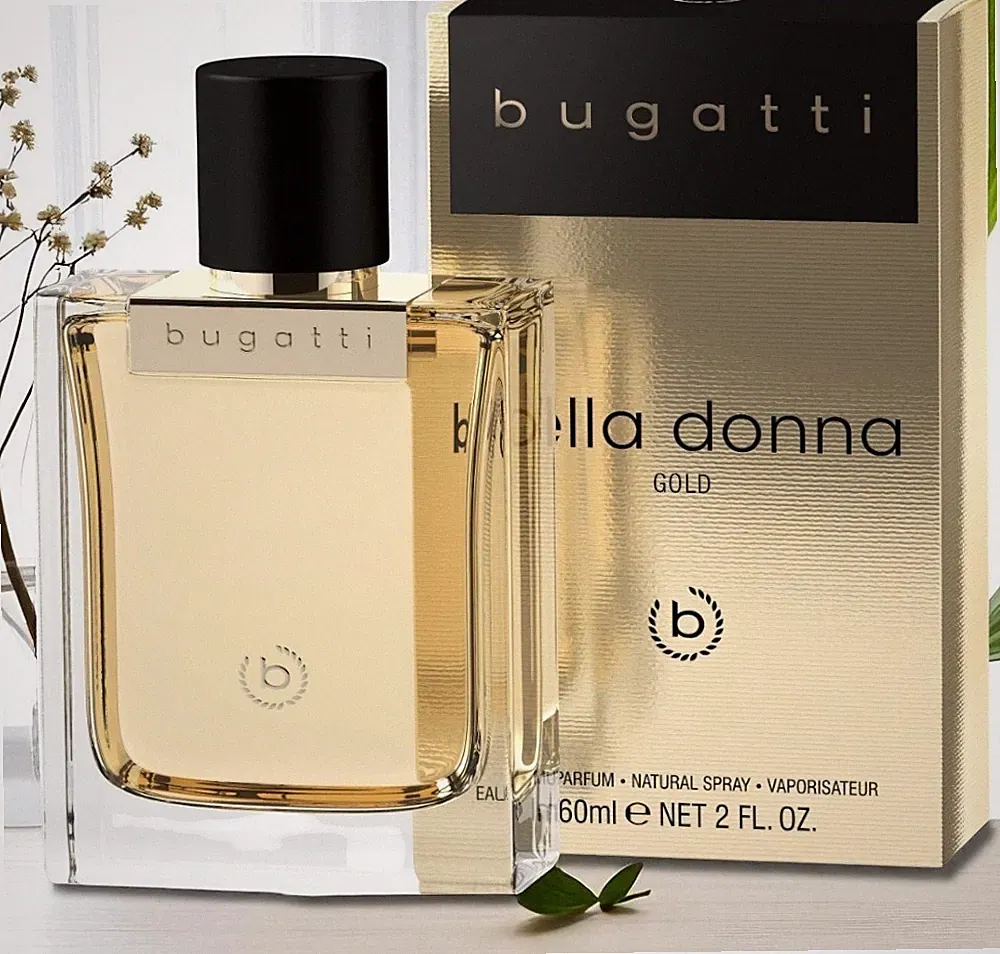 Bugatti Bella Donna Gold Damen Parfum Spray Duft Hasel Jasmin Vanille Moschus EU