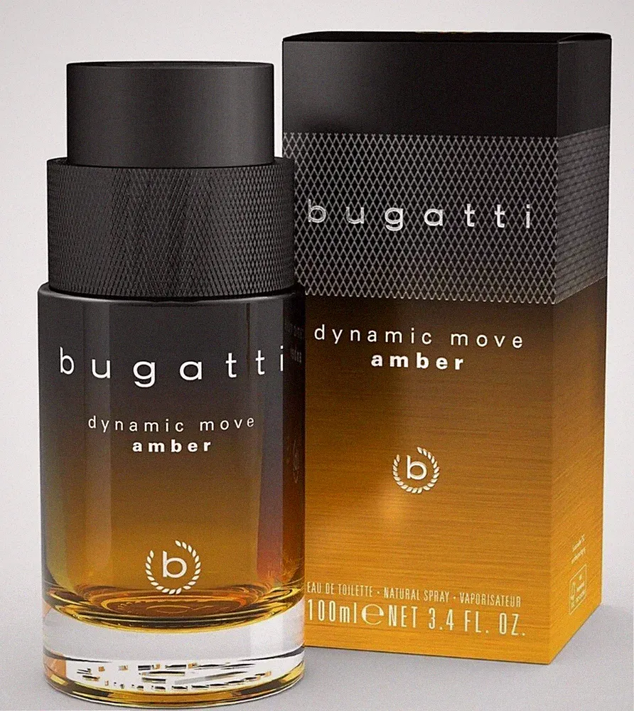 Bugatti * DYNAMIC MOVE AMBER * Herren Parfum Eau de Toilette 100 ml. / NEU & OVP
