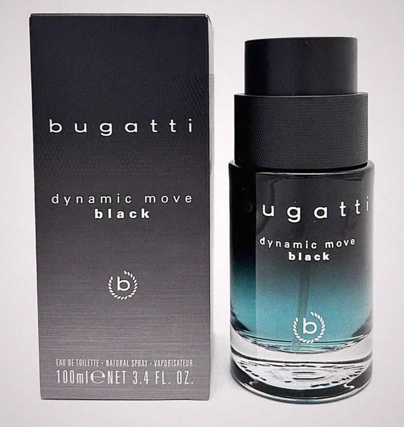 ✅ Bugatti Dynamic Move Black Herren Parfum Duft Eau de Toilette NEU OVP 100ml ✅