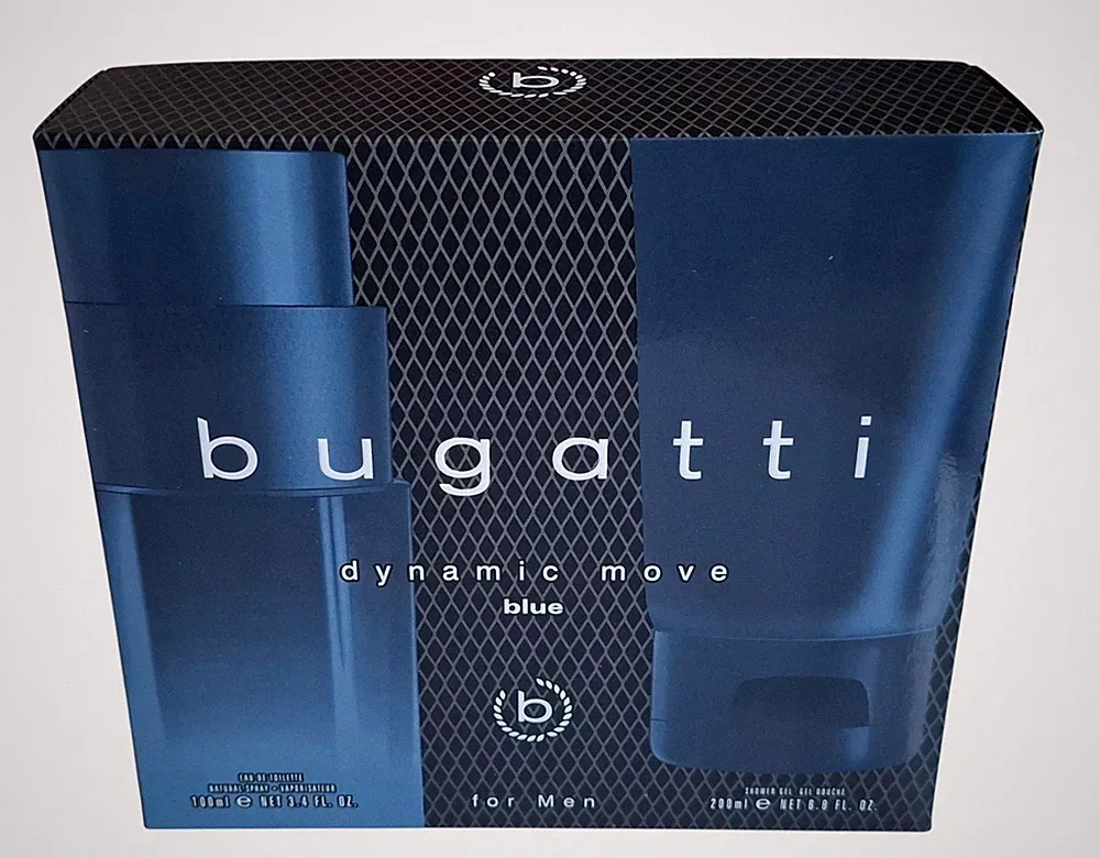 Bugatti Dynamic Move Blue Geschenkset Eau de Toilette 100 ml + Duschgel 200ml
