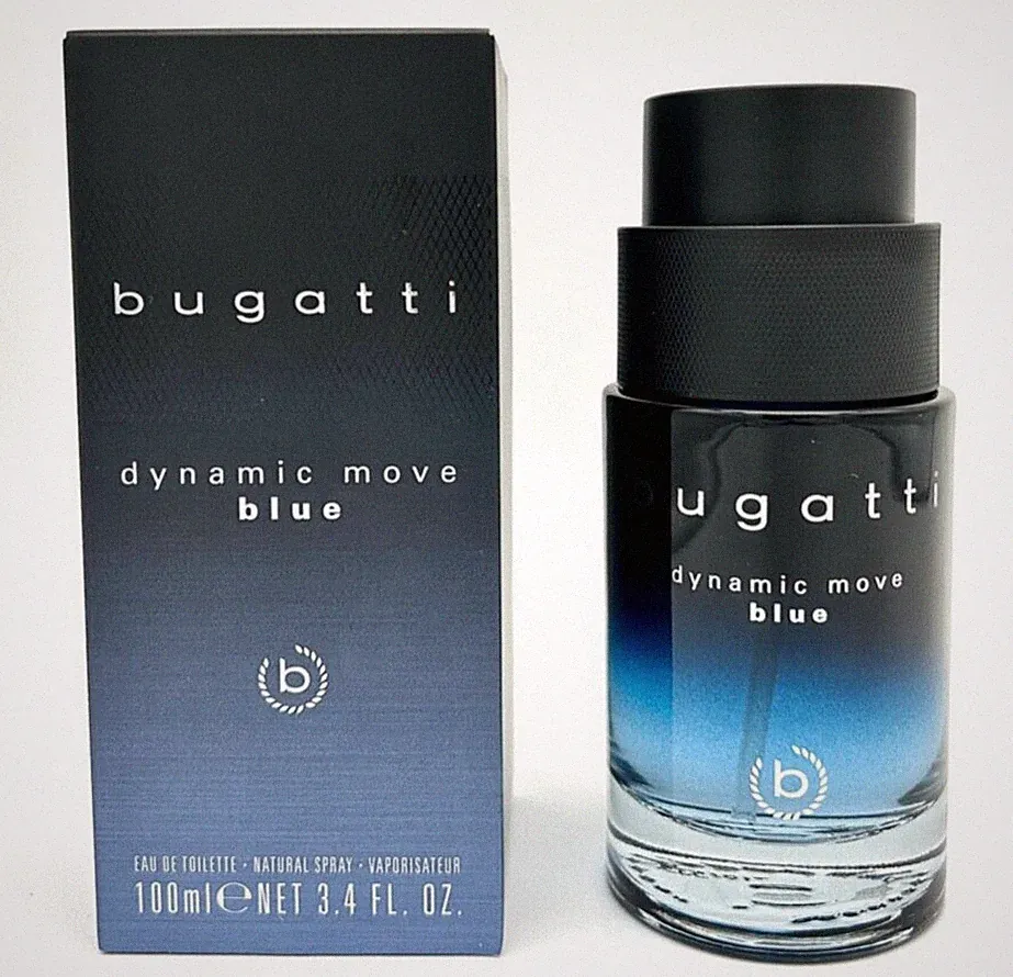 ✅ Bugatti Dynamic Move blue Herren Parfum Duft Eau de Toilette NEU OVP 100ml ✅