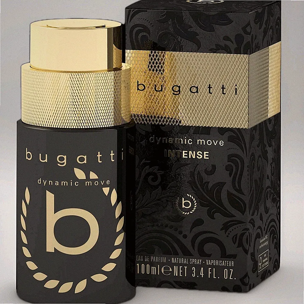 Bugatti Dynamic Move Intense Eau de Parfum Spray für Herren Zitrone 100 ml