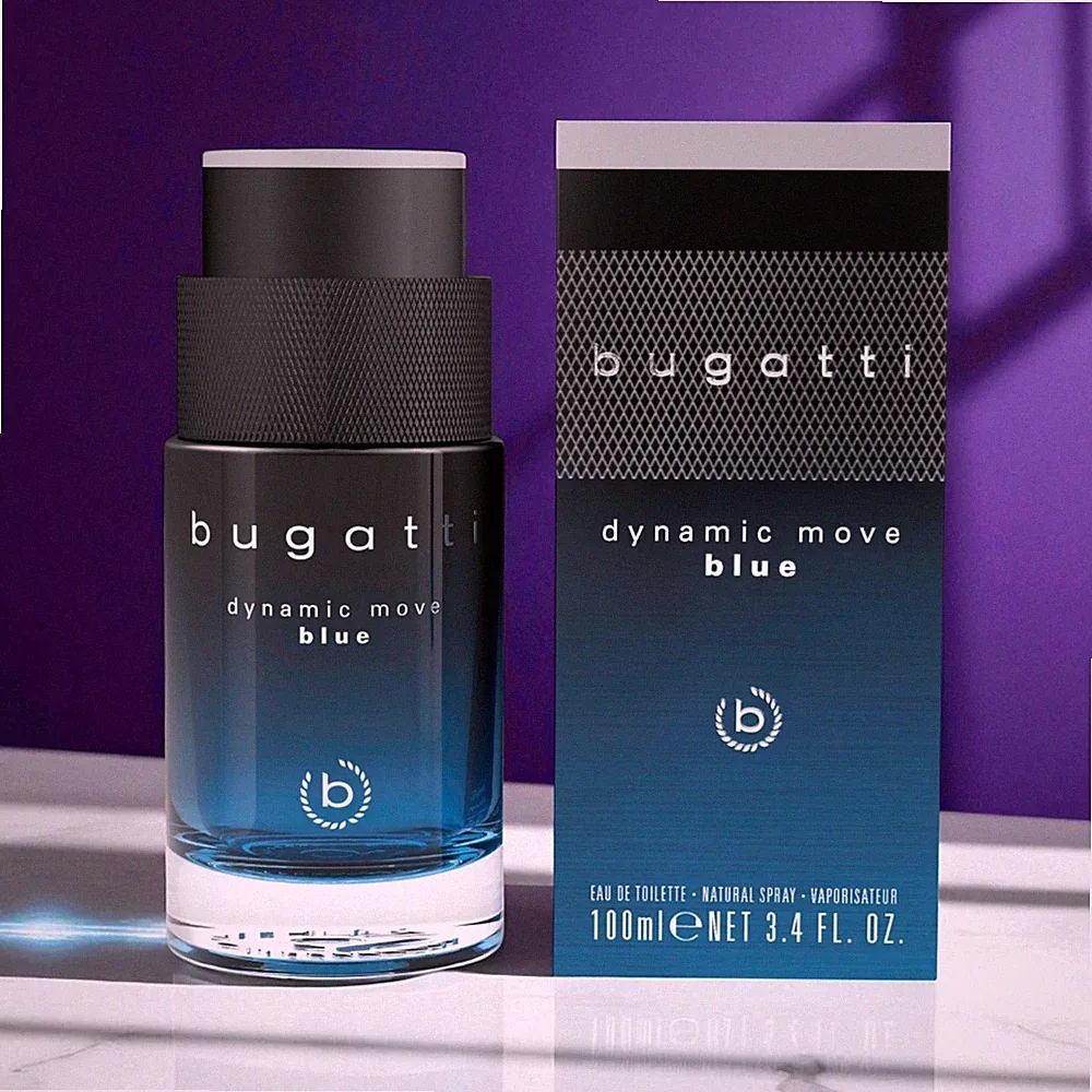 BUGATTI Herren Toilette Dynamic Move Blue Muskat Amber Zitrone Patschuli🍋