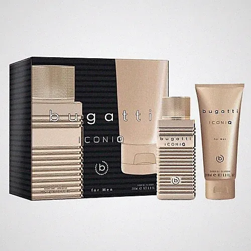 BUGATTI ICONIQ GOLD EDITION 100ML EAU DE TOILETTE SPRAY + 200ML DUSCHGEL SET