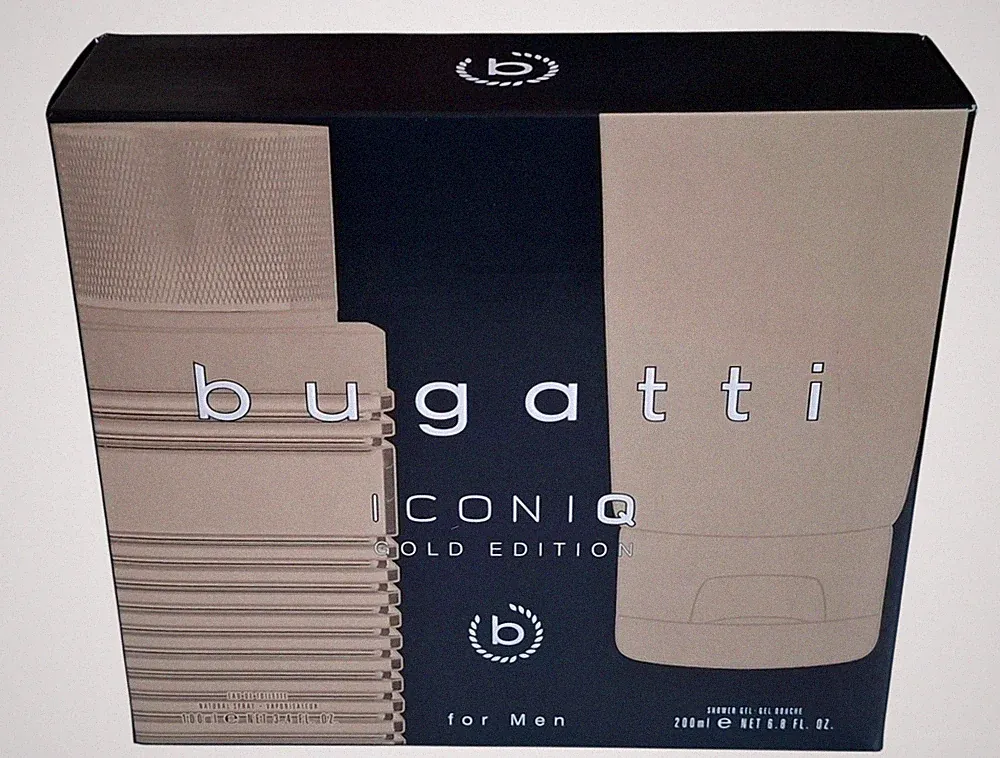 Bugatti Iconiq Gold Edition Geschenkset Eau de Toilette 100ml + Duschgel 200ml