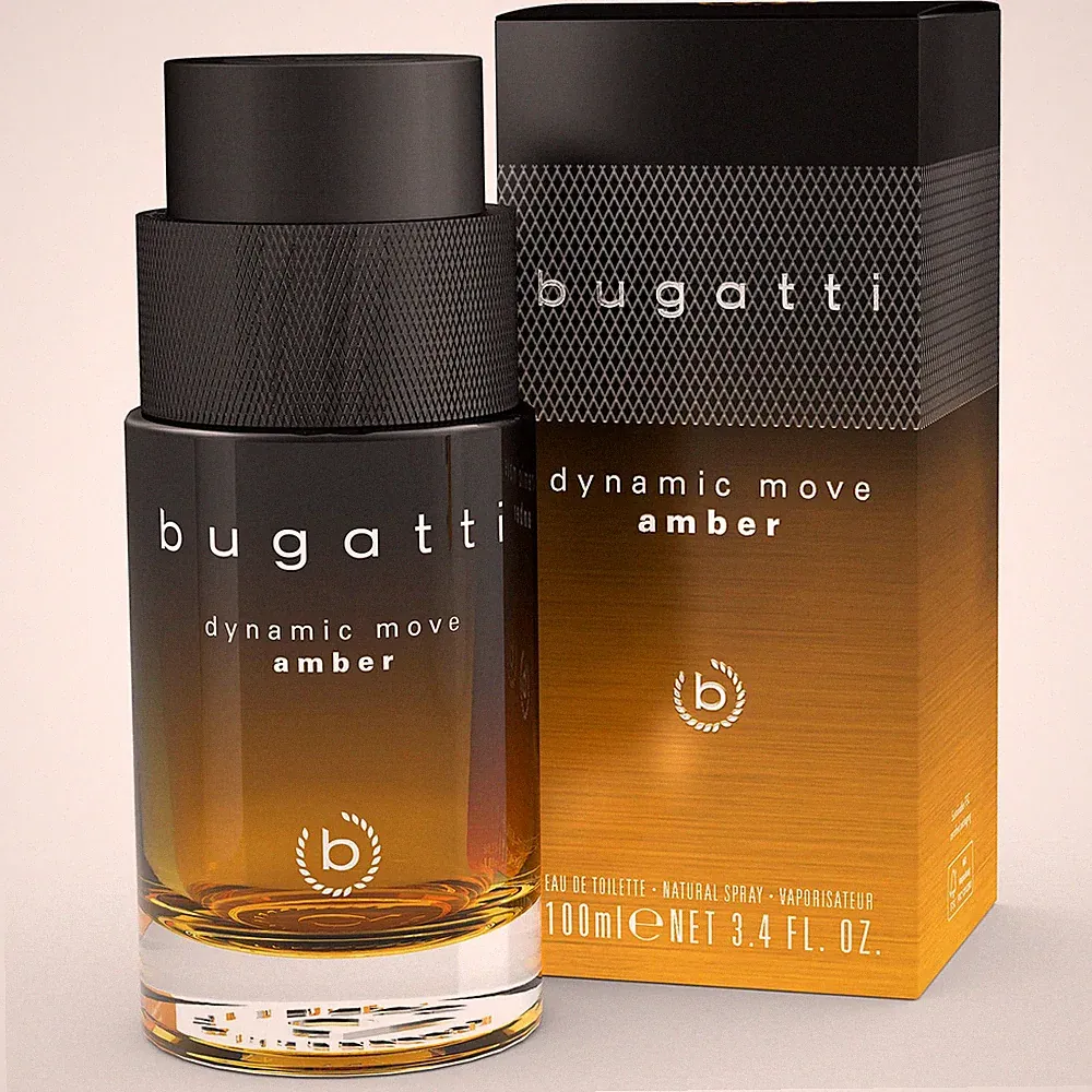 Bugatti Parfüm Herren Dynamic Move Amber 100Ml I Rauchig-Warmes Eau De Toilette