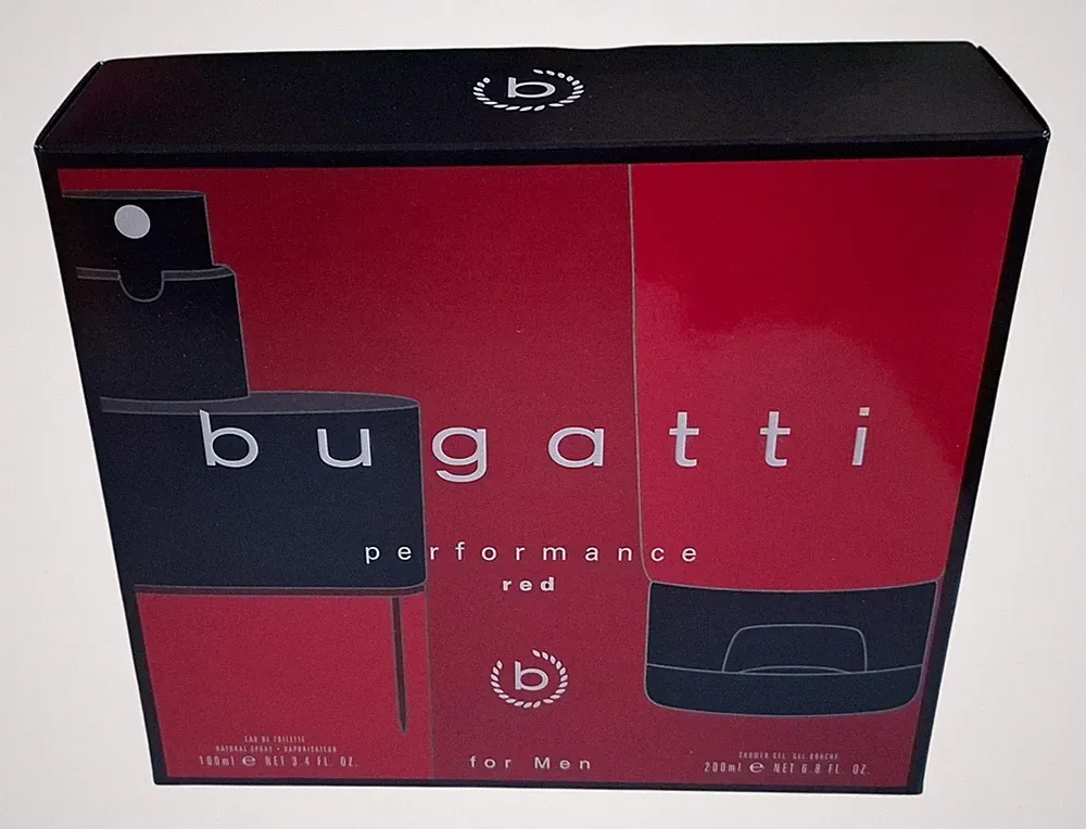 BUGATTI Performance Red Geschenkse Eau de Toilette 100ml + Duschgel 200ml