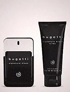 bugatti Signature Black Geschenkset Parfüm Herren 100ml + Duschgel 200ml