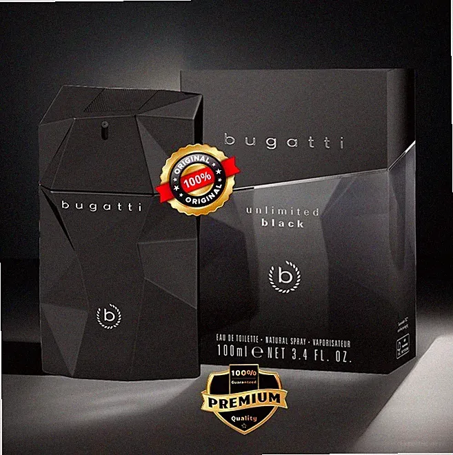 ✅💯 Bugatti UNLIMITED BLACK Herren Parfum Duft Eau de Toilette NEU OVP 100ml ✅