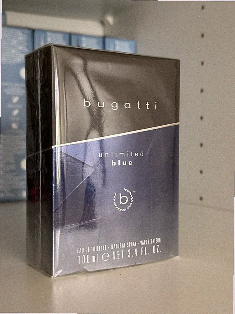 bugatti Unlimited Blue Eau de Toilette Herren Parfum , 100 ml