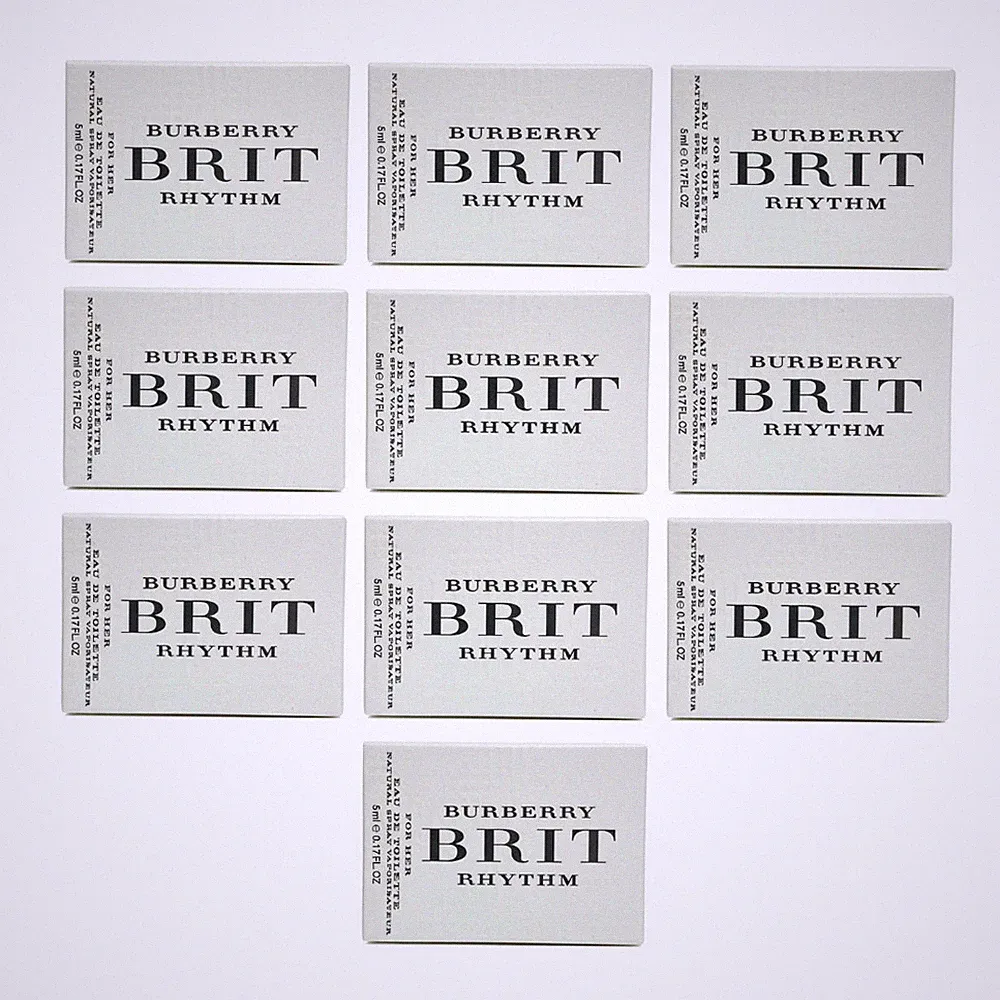 Burberry Brit Rhythm for Women Eau de Toilette Miniatur Parfüm 5 ml - 10 Stück