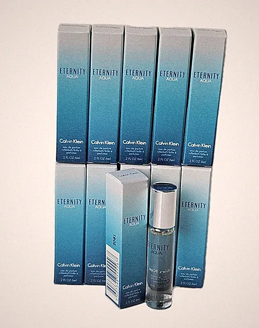 Calvin Klein CK Eternity Aqua for Women 60 ml Eau De Parfum Rollerball 10x 6 ml