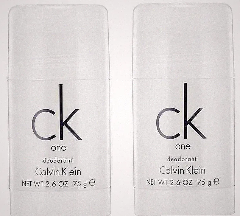 CALVIN KLEIN ck one Deostick Deodorant Deo Stick zitrischer Unisex Duft 2 x 75ml