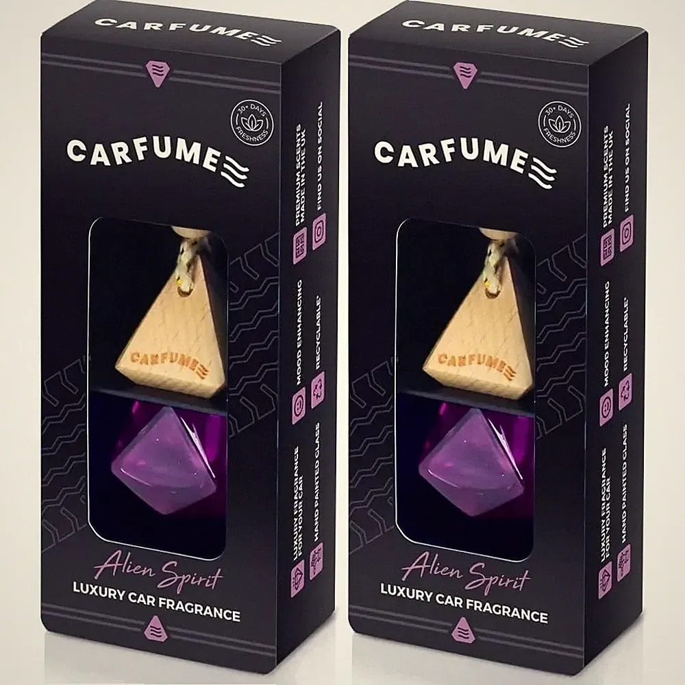 Carfume Auto Lufterfrischer Öl Parfüm Duft Duft - ALIEN SPIRIT 2er Pack
