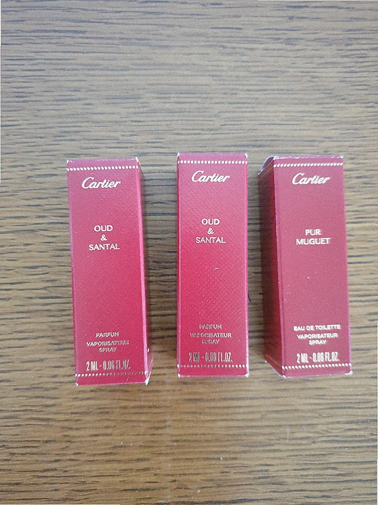Cartier Parfum oud und santal und pur muguet eau de toilette