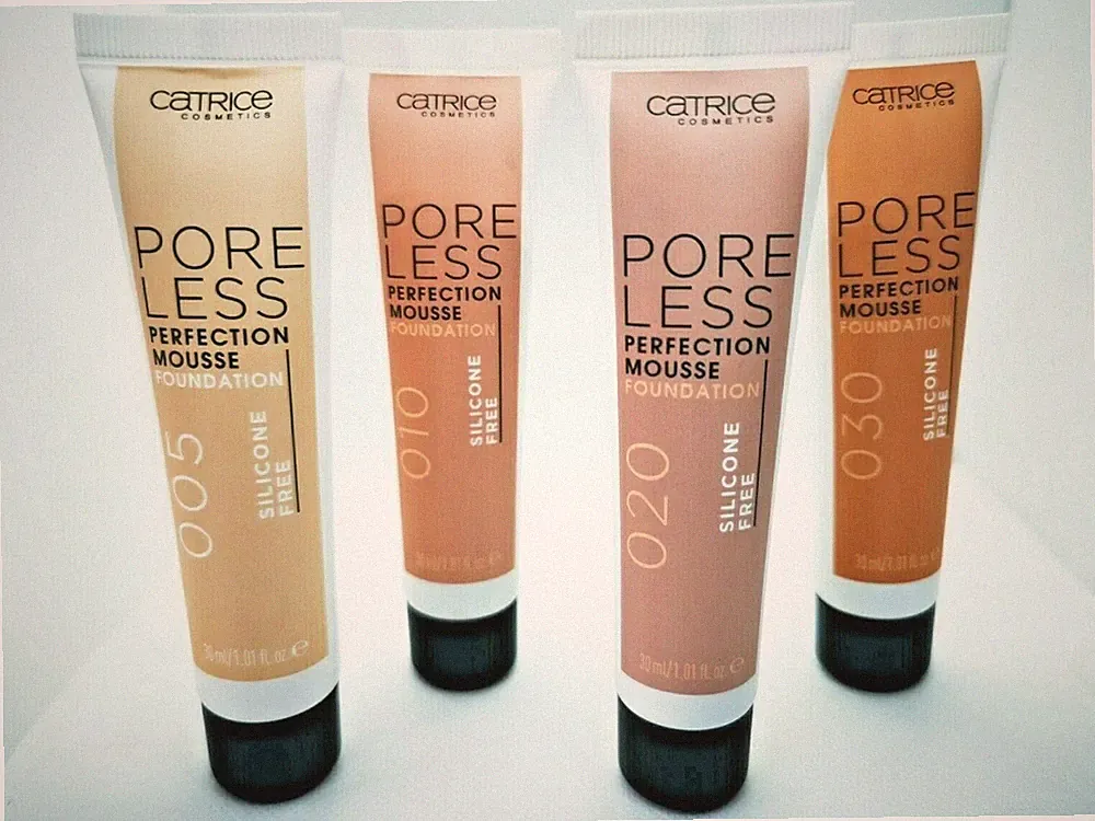 CATRICE Poreless Perfection Mousse Foundation Vegan005,010,020,030 silikon free
