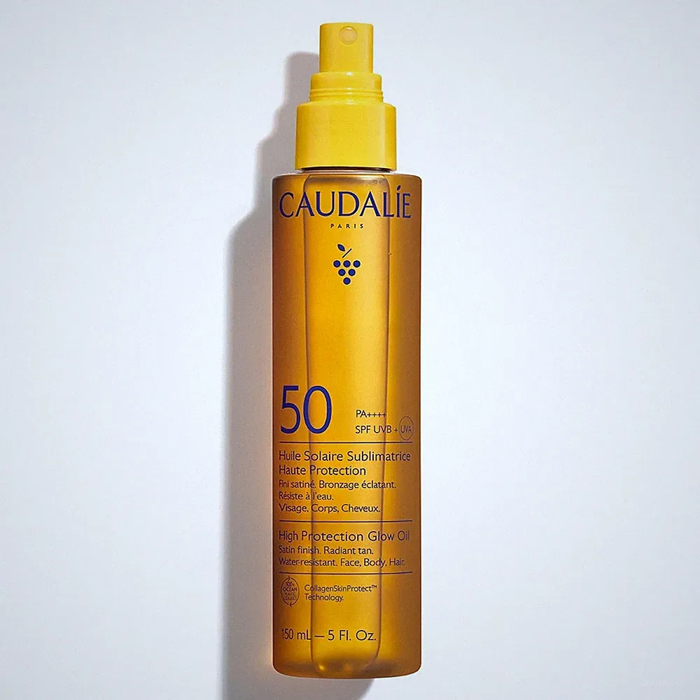 Caudalie High Protection Glow Oil SPF50 Gesicht Körper & Haare Sonnencreme 150ml LSF50
