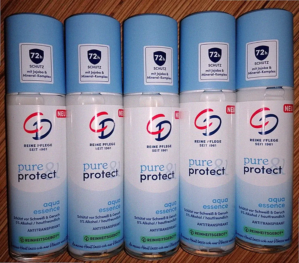 CD Antitranspirant Deo Zerstäuber Pure & Protect Aqua Essence 5x 75 ml NEU & OVP