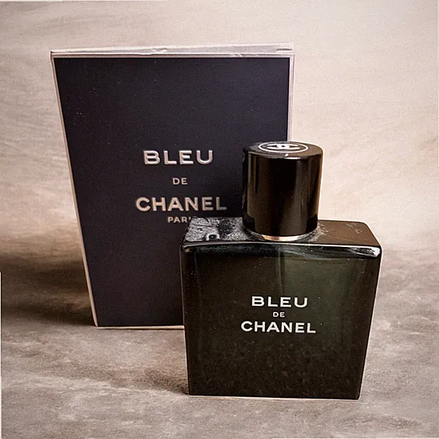 Chanel Bleu 50ml leerer Parfum Flakon mit Box