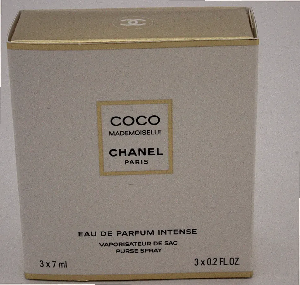 CHANEL COCO MADEMOISELLE 3 mal 7 ml EAU DE PARFUM INTENSE MIT KETTE Limited !!