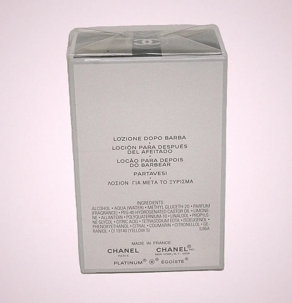 Chanel Egoiste Platinum After Shave Lotion 75 ml