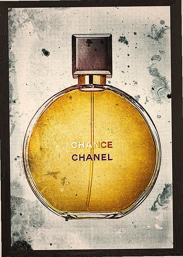 Chanel Parfum Flakon Gerahmt Wandbild Poster Leinwanddruck Bild