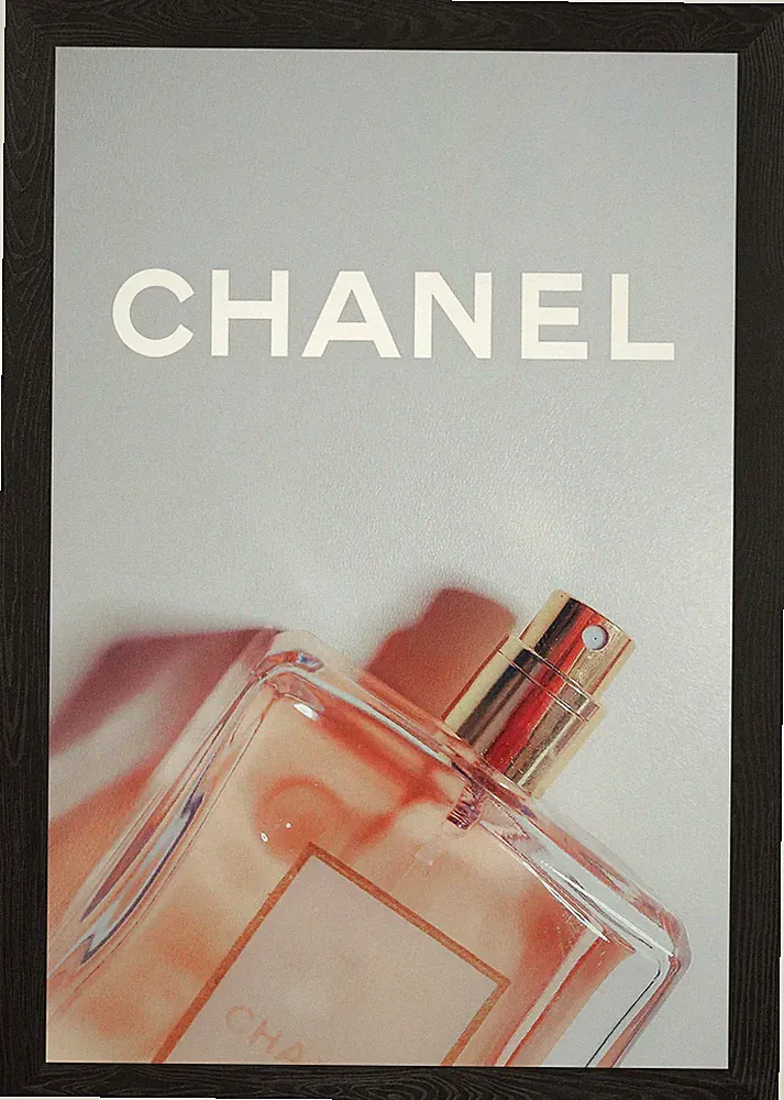 Chanel Parfum Kunst Gerahmtes Wandbild Poster Leinwanddruck Bild