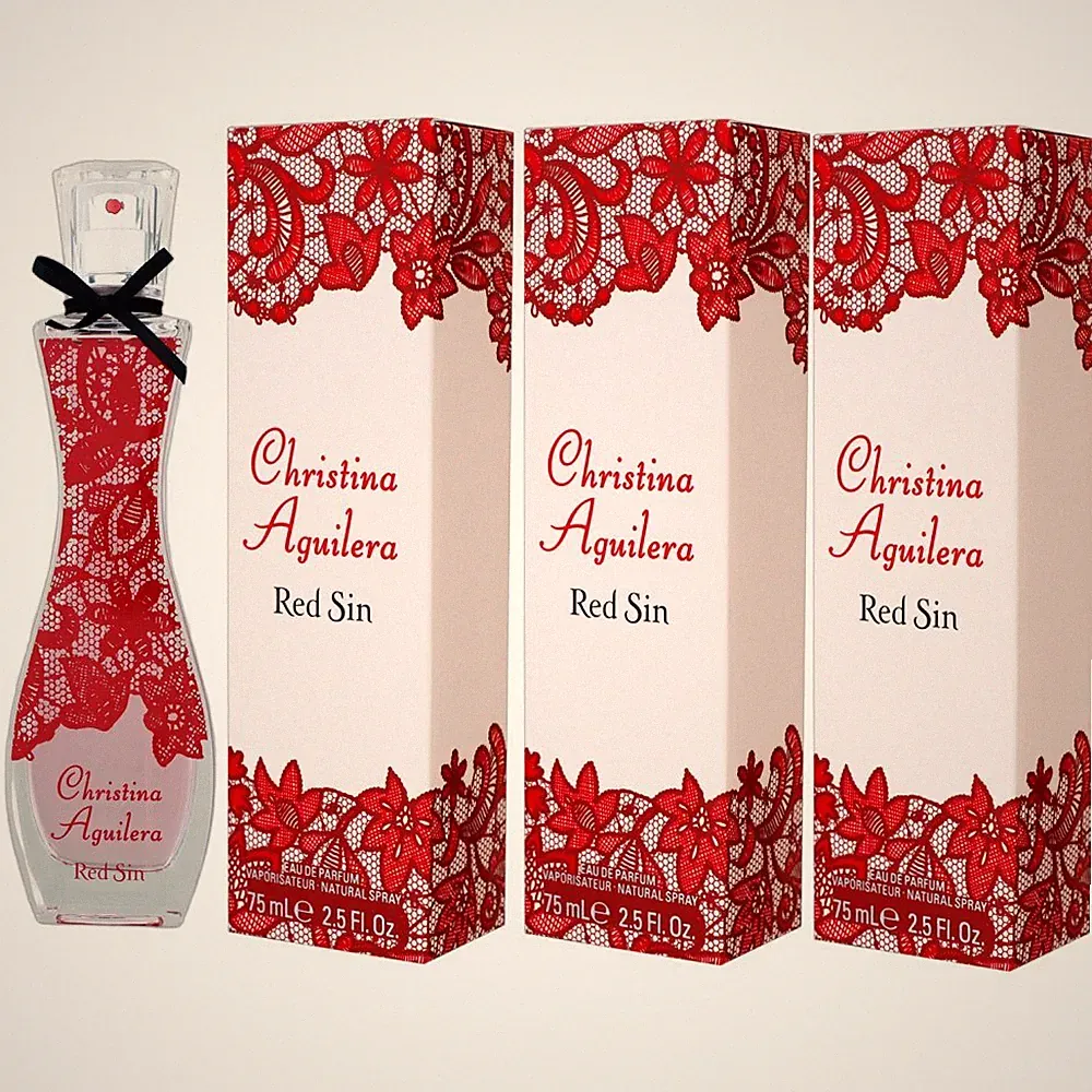 Christina Aguilera Red Sin 3 x 75 ml Eau de Parfum EDP Set Damenparfum