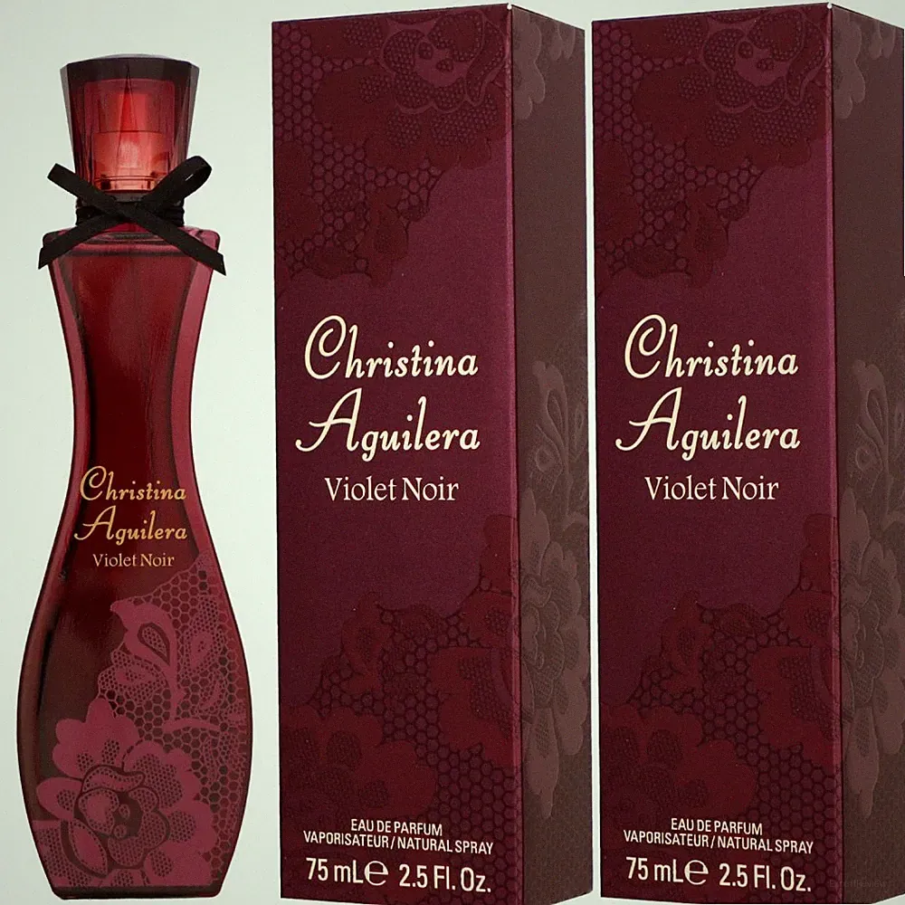Christina Aguilera Violet Noir 2 x 75 ml Eau de Parfum EDP Set Damenparfum